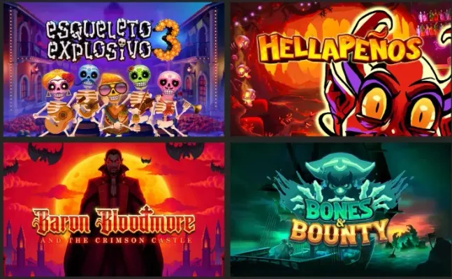 Autumn Halloween Casino Games illustration