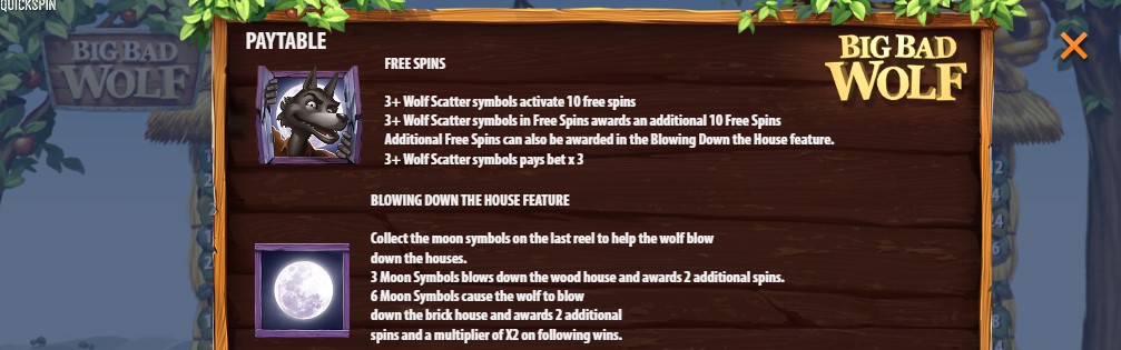 big bad wolf Ilmaiskierrokset