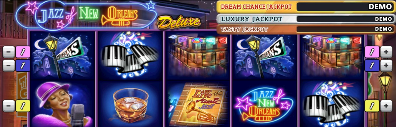 Jazz of New Orleans Teema ja Grafiikat