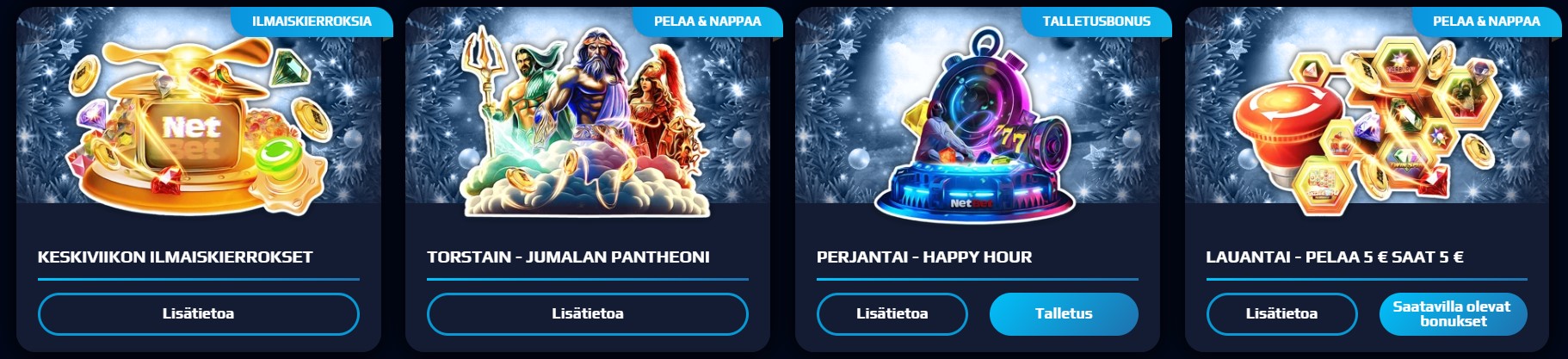 Kasinolla on tarjouksia