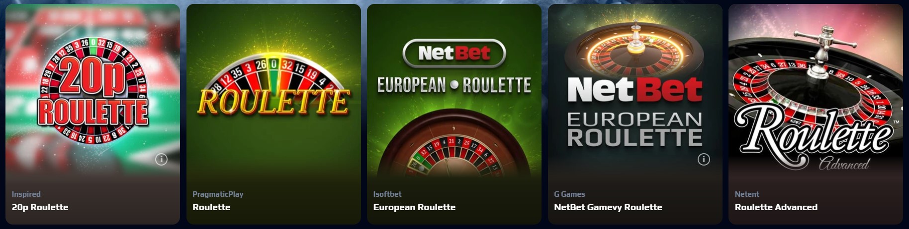 different types of roulette