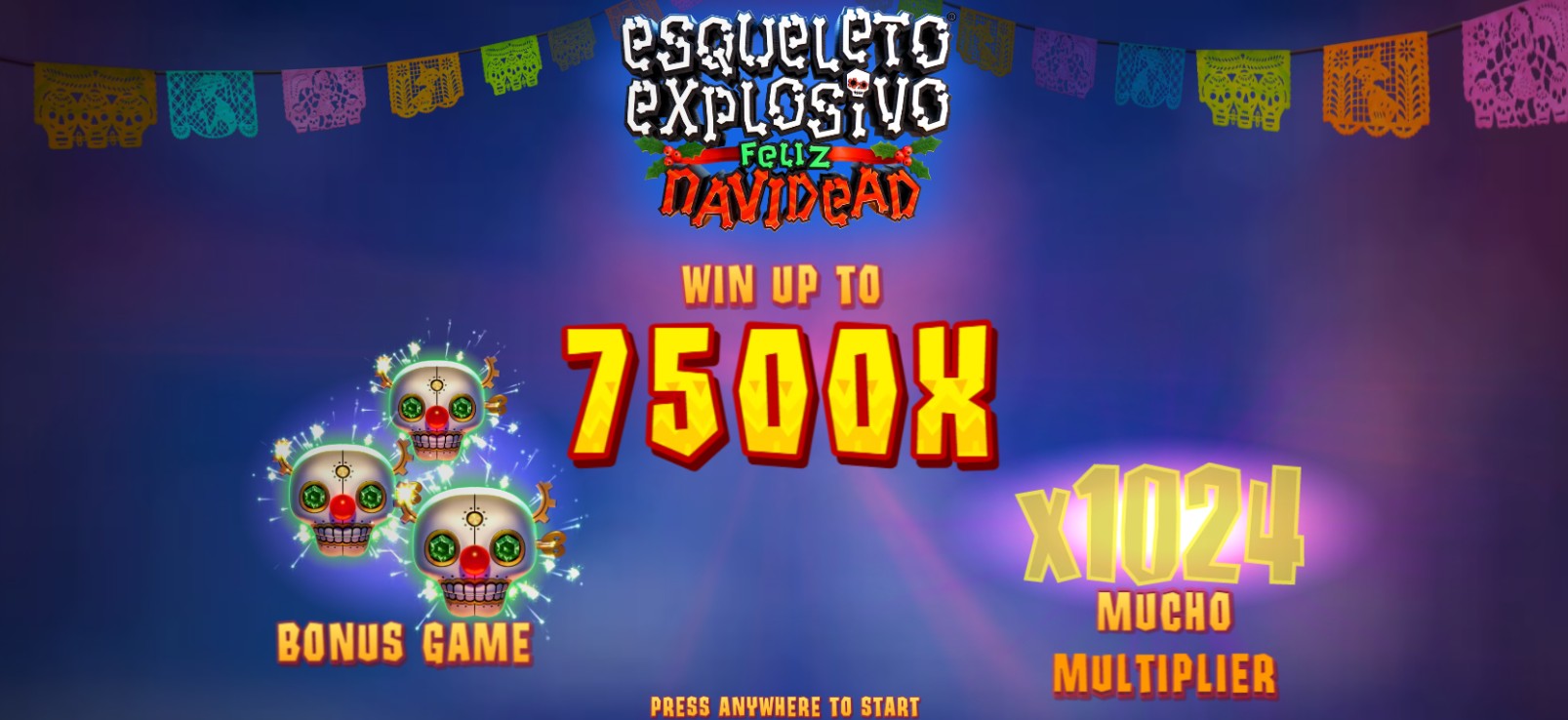 Thunderkick has released a new casino game Esqueleto Explosivo Feliz Navidead – traditional Day of the Dead series
